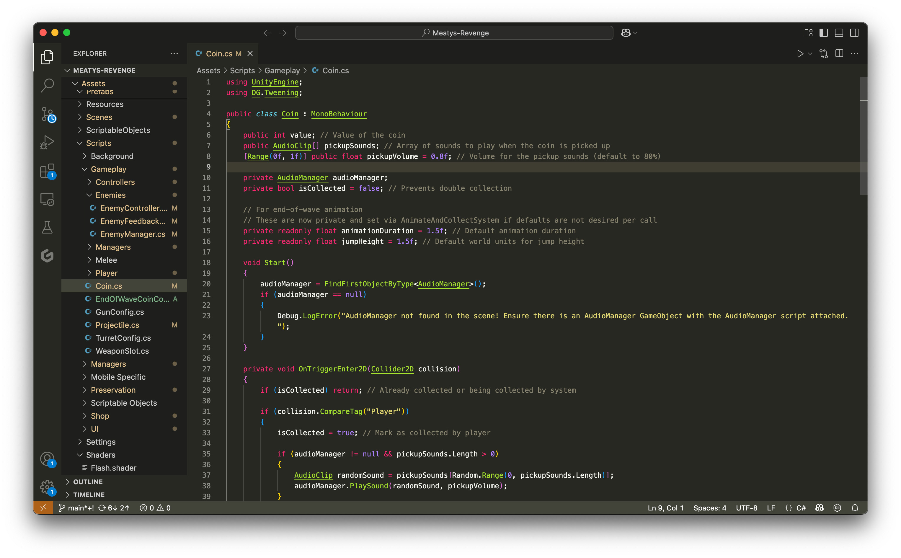 VS code screenshot