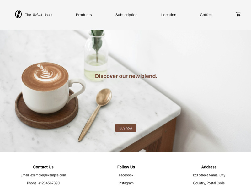 Coffee e-commerce